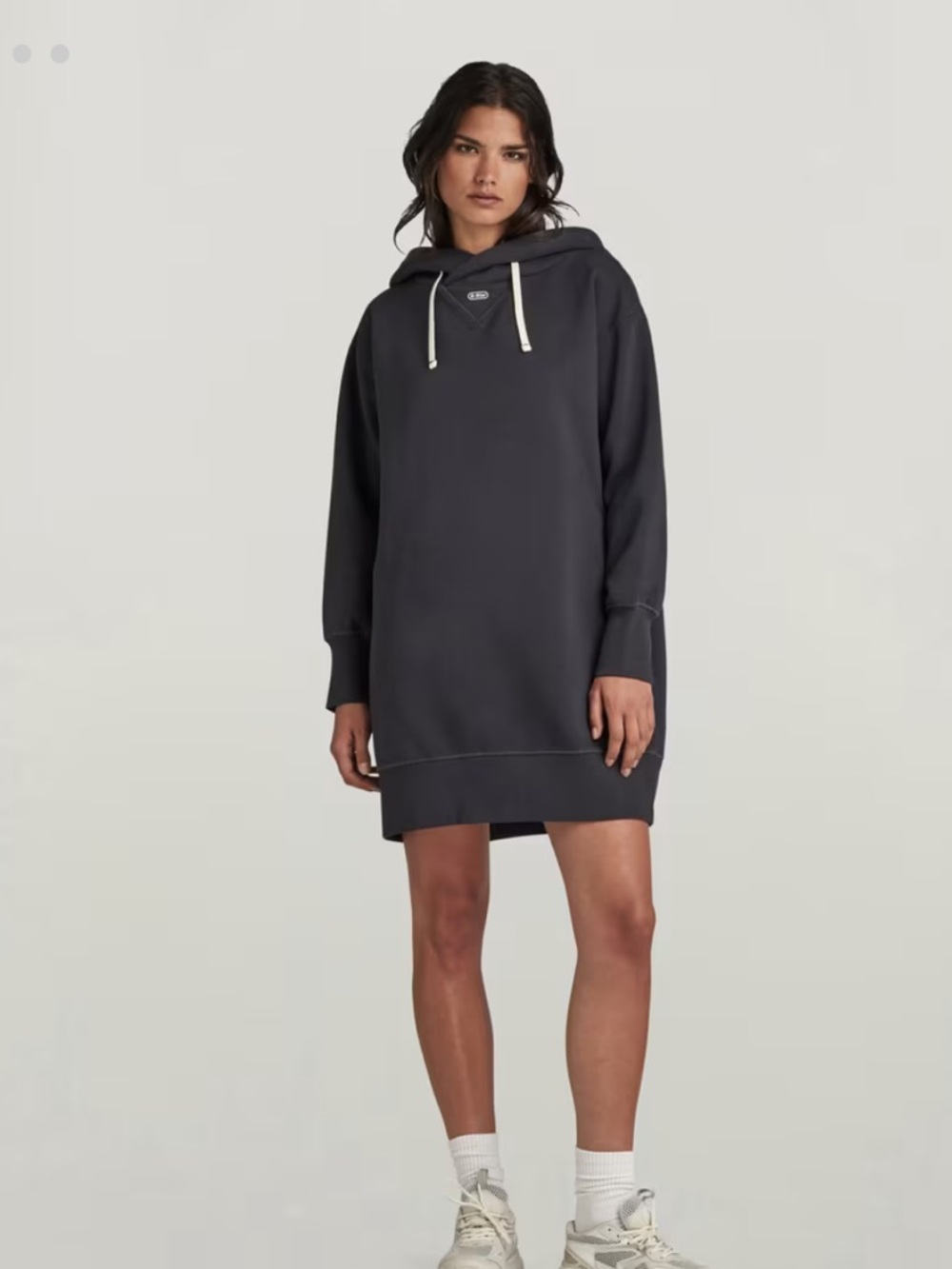 G-Star Hooded Sweat Dress Loose  “shadow”  NWT pockets Hood Streetwear Beach - Picture 4 of 15